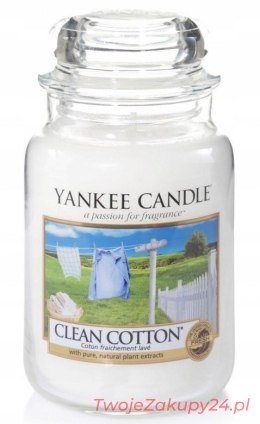 Świeczka Yankee Candle Clean Cotton 623 G