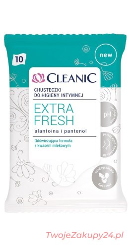 Cleanic Chusteczki Intymne Extra Fresh 10Szt