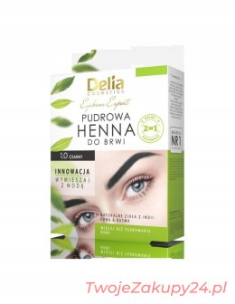 Delia Cosmetics Henna Do Brwi Pudrowa 1.0 Czarna 4