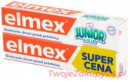 Elmex Junior Pasta Do Zębów Dla Dzieci 2 X 75 Ml