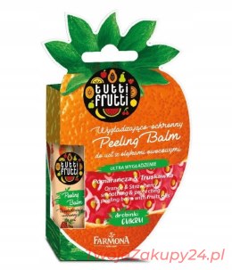 Farmona Tutti Frutti Balsam Peelingujący Do Ust Pomarańcza Truskawka 10G