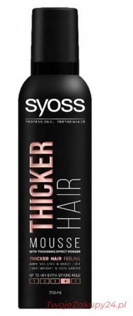 Syoss Thicker Hair Pianka Do Włosów 250Ml