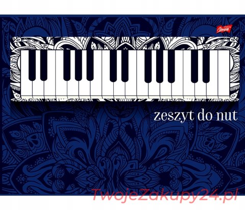 Duży Zeszyt Do Nut Pianino A4 16 Kartkowy