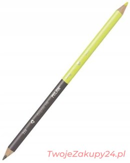 Ołówek Milan Trójkątny Bicolor Hb Kredka Fluo, 1