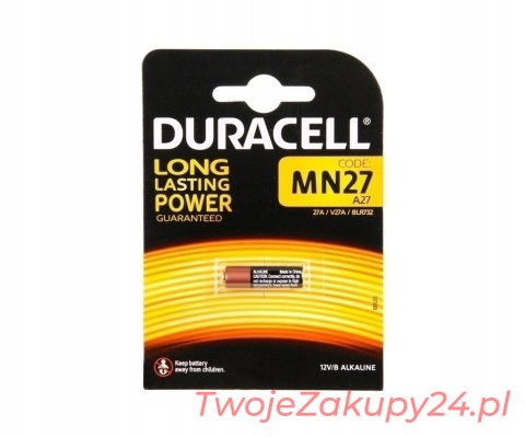 Bateria Alkaliczna Duracell Mn27 27A 12V Alkaline 1 szt.