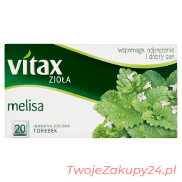 15M Herbata Vitax Melisa, 20 Torebek