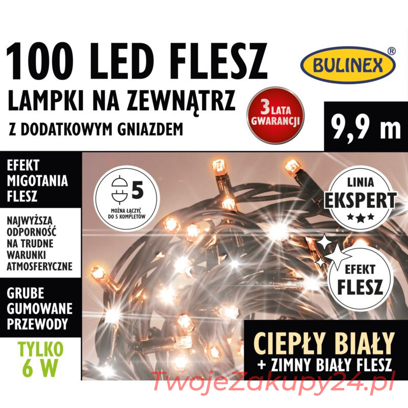 Lampki Led Flesz 100l 9,9m