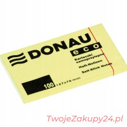 Karteczki Donau 127X76Mm (1X100) Eco Żółte