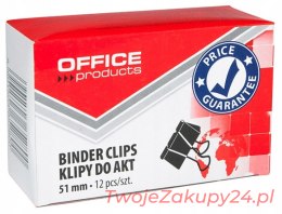 Klipy Do Dokumentów Office Products, 51Mm, 12Szt.,