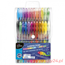 Długopisy Żelowe 24 Kolorów 3345