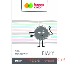 Happy Color Blok techniczny biały A3 170g 10 kartek
