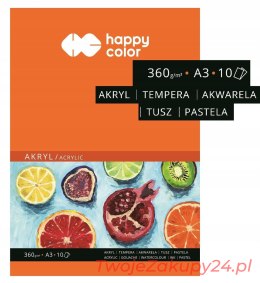 Blok Do Akrylu A3 10K 360G Happy Color Akwareli