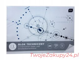 Blok Techniczny A4, 10 Kartek, Biały Interdruk