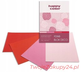 Blok Techniczny Deco A4 170G Happy Color Rose Red