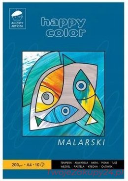 Happy Blok Malarski Do Farb , Pisaków A4/10 200G