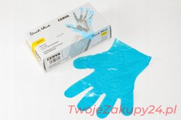 Mocne Rękawiczki Pe/Ld 500 Sztuk Niebieskie