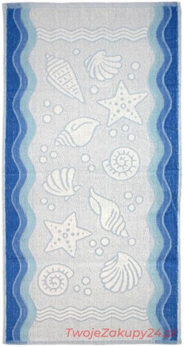 Greno Ręcznik Flora Ocean 50X100 Niebieski