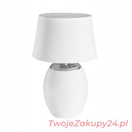 Lampa Dekoracyjna Dena 18X18X41Cm - Biały/Srebrny