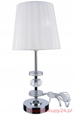 Lampka Biurkowa Biała Lampa Do Sypialni 43Cm